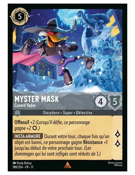S11 - 188/204 : Myster Mask - Canard Vador | Cartes à l'unité Lorcana