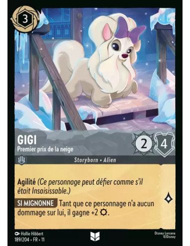 S11 - 189/204 : Gigi - Premier prix de la neige | Cartes à l'unité Lorcana