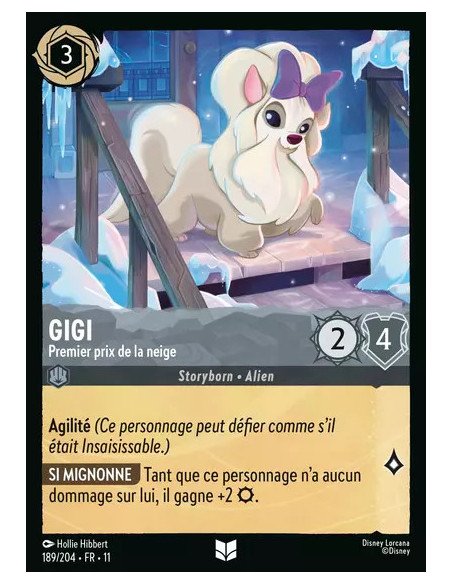 S11 - 189/204 : Gigi - Premier prix de la neige | Cartes à l'unité Lorcana