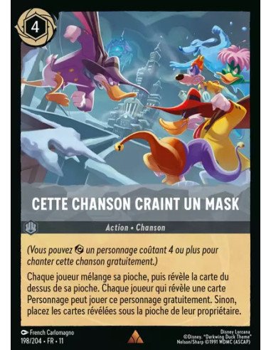 S11 - 198/204 : Cette chanson craint un mask | Cartes à l'unité Lorcana
