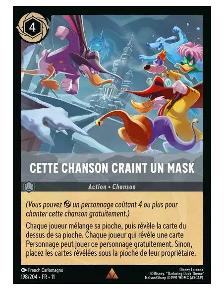 S11 - 198/204 : Cette chanson craint un mask | Cartes à l'unité Lorcana