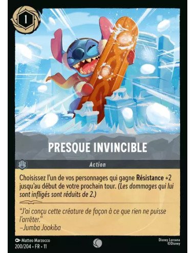 S11 - 200/204 : Presque invincible | Cartes à l'unité Lorcana