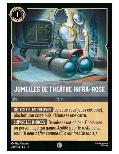 S11 - 201/204 : Jumelles de théâtre infra-rose | Cartes à l'unité Lorcana