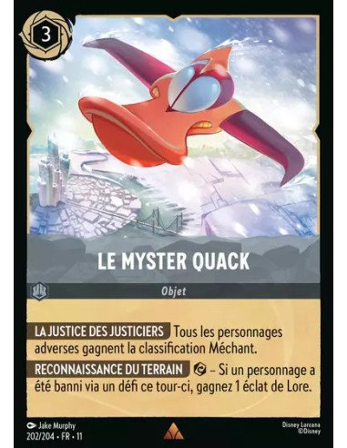 S11 - 202/204 : Le Myster Quack | Cartes à l'unité Lorcana