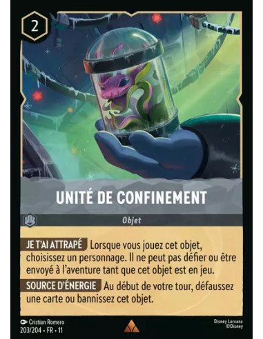 S11 - 203/204 : Unité de confinement | Cartes à l'unité Lorcana