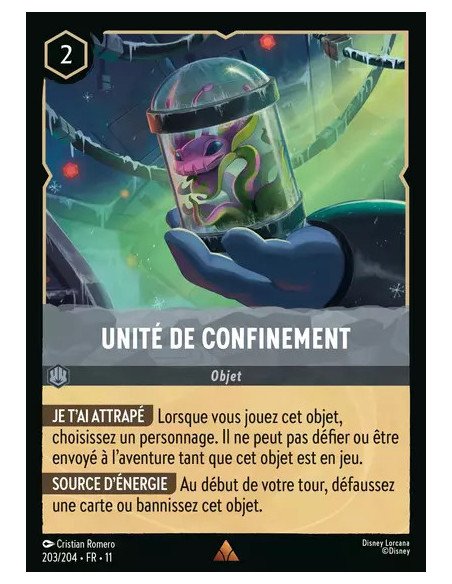 S11 - 203/204 : Unité de confinement | Cartes à l'unité Lorcana