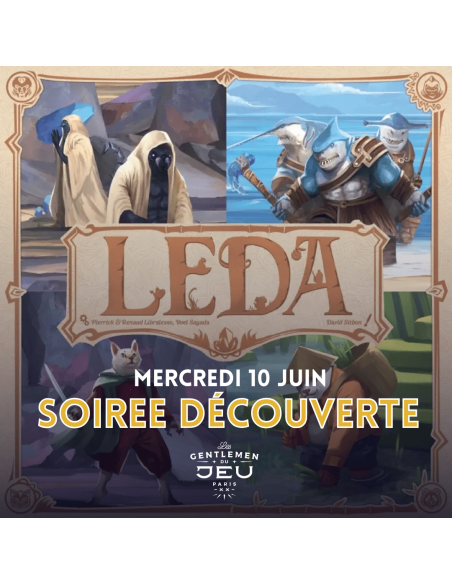 Soirée découverte : LEDA - Mercredi 10 juin à 19h30 aux Gentlemen du Jeu GAMBETTA