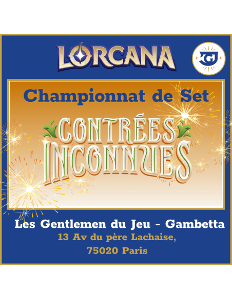 Tournoi Lorcana Championnat de set 12 : Contrées Inconnues - Dimanche 14 Juin à 10h
