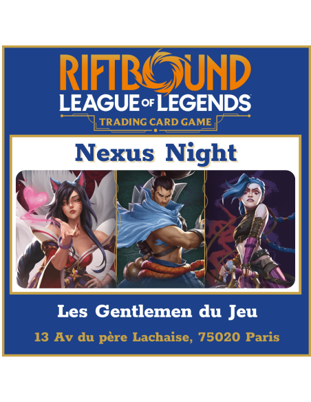 Riftbound - Nexus - Tournoi Construit - Jeudi 26 Juin à 19h