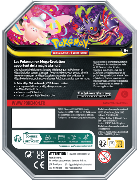 Image de la Pokébox Mega Melodelfe de dos