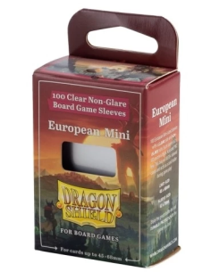 Board Game Sleeves - European Mini - 45x68mm (x100) Dragon Shield