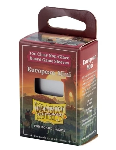 Board Game Sleeves - European Mini - 45x68mm (x100) Dragon Shield
