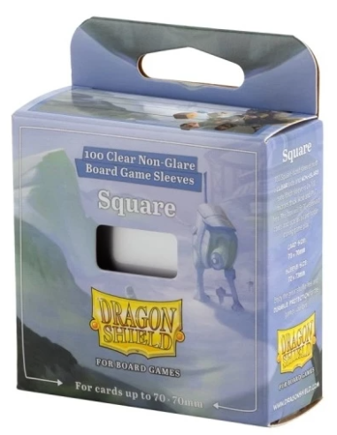 Board Game Sleeves - Square - 70x70mm (x100) Dragon Shield