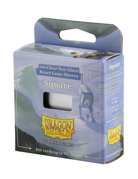 Board Game Sleeves - Square - 70x70mm (x100) Dragon Shield