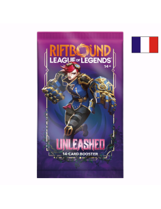 Image d'une display riftbound déchaînement avec un drapeau français 2