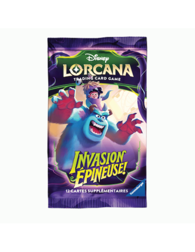 Image du booster lorcana chapitre 13 avec un visuel de Monstres et Compagnie