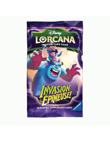 Image du booster lorcana chapitre 13 avec un visuel de Monstres et Compagnie