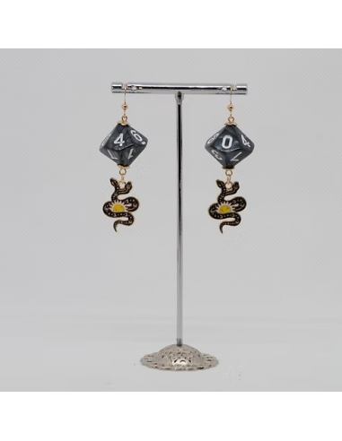 Boucles d'oreilles dés - Bijoux pour joueurs - Frimaë la Rolliste