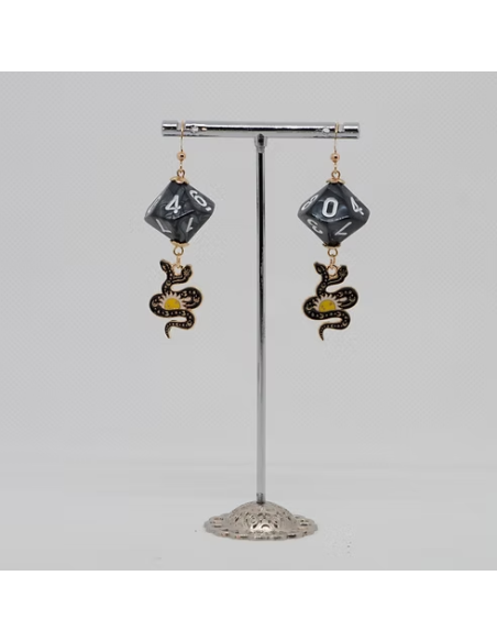 Boucles d'oreilles dés - Bijoux pour joueurs - Frimaë la Rolliste