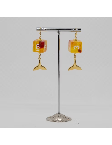 Boucles d'oreilles dés - Bijoux pour joueurs - Frimaë la Rolliste
