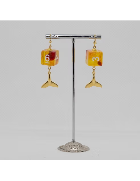 Boucles d'oreilles dés - Bijoux pour joueurs - Frimaë la Rolliste