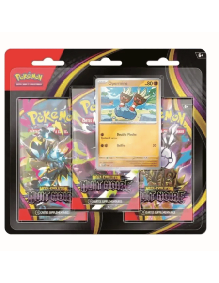 Image du tripack Nuit Noire avec la carte promo Opermine