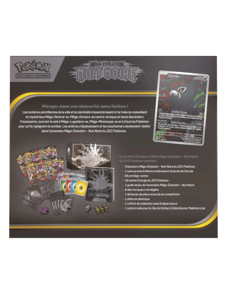 Pokémon ME05 : Coffret Dresseur d'Elite - ETB Nuit Noire - Cartes Pokémon