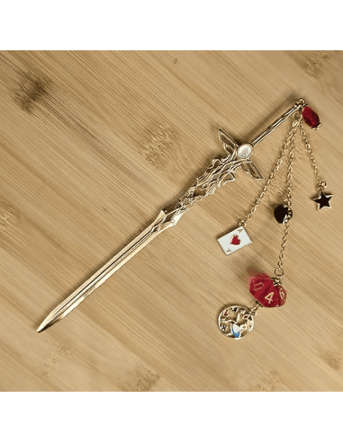 Pic à cheveux dés - Bijoux pour joueurs - Frimaë la Rolliste