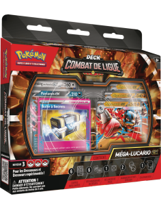 Pokémon : Deck de Combat de Ligue Mega-Lucario Ex - Jeu de cartes