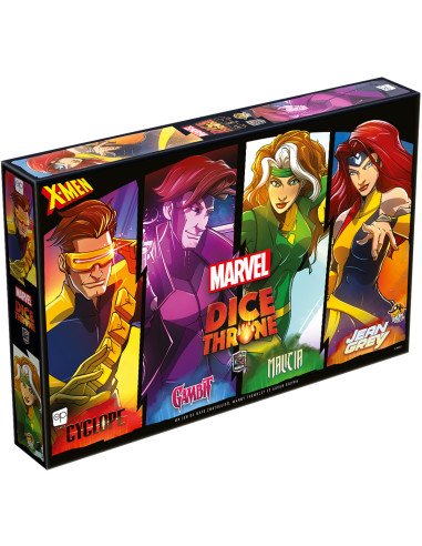 Dice Throne Marvel : Cyclope, Gambit, Malicia, Jean Grey - Jeu de société