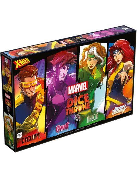 Dice Throne Marvel : Cyclope, Gambit, Malicia, Jean Grey - Jeu de société