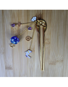 Pic à cheveux dés - Bijoux pour joueurs - Frimaë la Rolliste 2