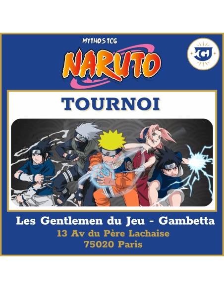 Naruto Mythos : Tournoi Construit - Mercredi 15 Juillet à 19h30