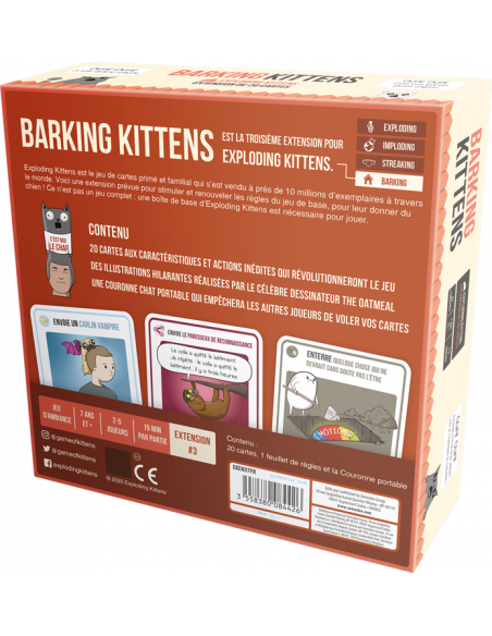 Exploding Kittens : Barking Kittens (Ext.)
