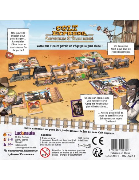 Colt Express : Convoyeurs et train blindé (Ext.)