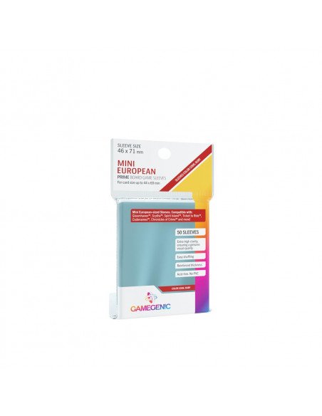 Gamegenic : 50 sleeves Prime Mini European Ruby (46x71mm)
