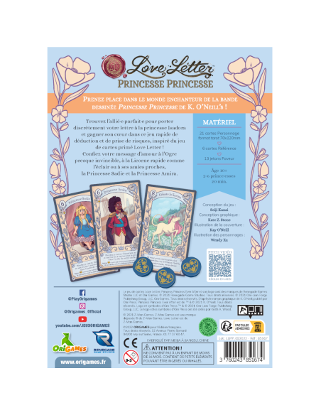 Love Letter : Princesse Princesse - Jeux Familiaux