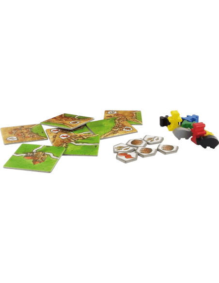 Carcassonne : Marchands et Bâtisseurs - extention - Jeux de société - Jeux Familiaux - contenu Carcassonne : Marchands et Bâtisseurs - extention - Jeux de société - Jeux Familiaux - contenu