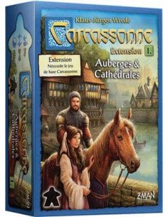 Carcassonne : Auberges et Cathédrales - extention - Jeux de société - Jeux Familiaux - cover
