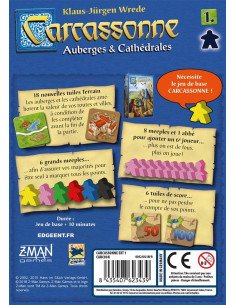 Carcassonne : Auberges et Cathédrales - extention - Jeux de société - Jeux Familiaux - cover 2