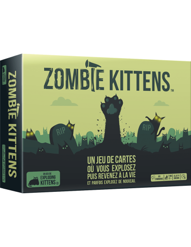 Exploding Kittens : Zombie Kittens - Jeux d'ambiance - Jeux pour l'apéro - cover