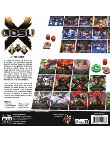 Gosu X - Jeux de société - Jeux 2 jouers - back - dos de la boîte