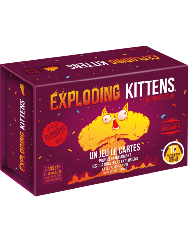 Exploding Kittens : Édition Festive - Jeu d'Ambiance - Couverture