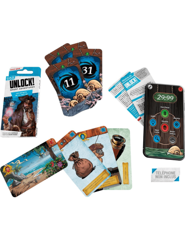 Unlock! Short Adventures : Les Secret de la Pieuvre - Jeu d'enquête - Matériel