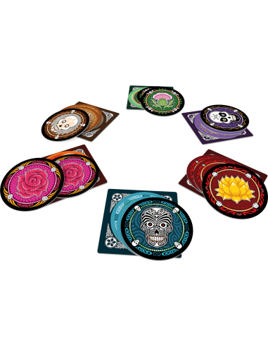 Skull (Rose) - Jeu de bluff - Matériel 2