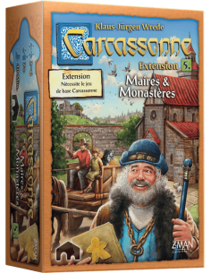 Carcassonne : Maire et Monastères (Ext.) - Jeu de Société - Couverture