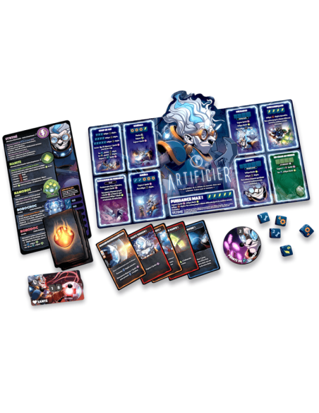 Dice Throne S2 : Artificier VS Pirate Maudite - Jeu 2 Joueurs - Matériel