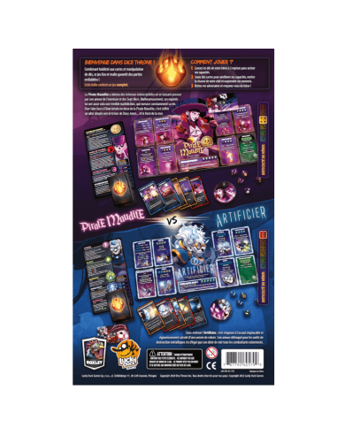 Dice Throne S2 : Artificier VS Pirate Maudite - Jeu 2 Joueurs - Dos