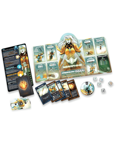 Dice Throne S2 - Séraphine vs Reine Vampire - Jeu d'Affrontement - Matériel