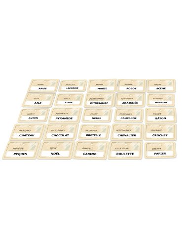 Codenames - Jeus d'ambiance - Jeux de Déduction - contenu - matériel - cartes